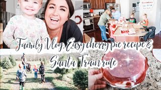 HOMESCHOOL FAMILY VLOG I EASY CHERRY PIE RECIPE I CHRISTMAS FUN I Samantha Greenwalt