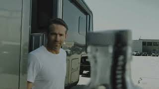 Ryan Reynolds does bottle cap flip  challenge and that's funny :)