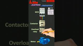 dol motor starter #shorts #electricalengineering  #wiringconnection #wiring #electrical