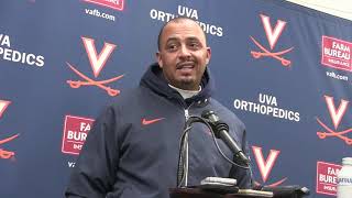 Virginia head coach Tony Elliott after the Virginia Tech loss