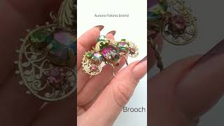 Brooch Insect, vintage style, Aurora Fokina brand