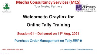 Graylinx Session01 - Purchase Cycle Management on Tally.ERP 9