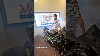 Babu bhaiya ka new bike celebration 🤧😘🥵🔥🤧#youtubeshorts #viralvideo #shortsvideo #kawasaki #ninjah2