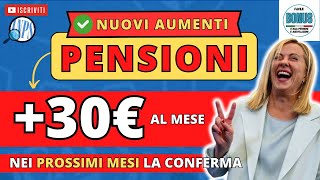 [Nuovi AUMENTI delle PENSIONI] da 16€ al MESE in SU 👉 Nei PROSSIMI MESI ci SARÀ il dato UFFICIALE