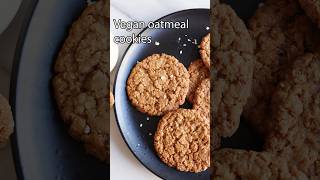 Yummy vegan oatmeal cookie recipe #shorts #vegan #cookies #veganfood #veganrecipes #cookiesrecipe