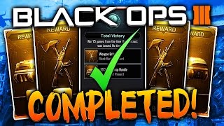 COMPLETED MY BO3 CONTRACT! CALL OF DUTY CONTRACTS WITH FREE WEAPON!