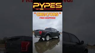 Pypes Side Exit Exhaust Before and After #f150 #exhaust #catback #shorts