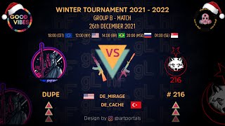 DUPE  Vs #216 @ Winter Tournament 2021 - 2022