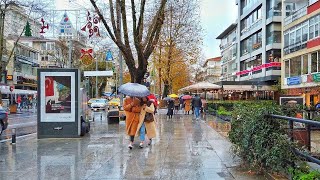 Walking on Rainy Bağdat Street, Istanbul | Umbrella Walks ☂