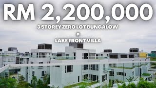 Double Level Balcony !!  Zero Lot 3 Storey Bungalow @ Lakefront Villa