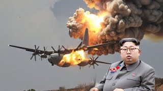 3 minutes ago! North Korea's Kagi plane carrying 8,900 troops was shot down by a US missile over the