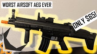 WORST AIRSOFT AEG EVER | FN Herstal Licensed SCAR-L Full Size LPAEG CYBERGUN