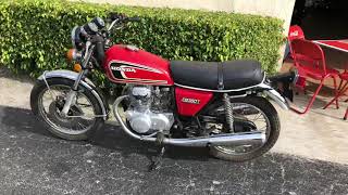 1974 Honda CB360T Walk Around, Starting, Idling