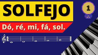 Solfejo - Exercício 1 - Dó, ré, mi, fá, sol