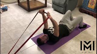 Lying Resistance Band Triceps Extension - יד אחורית גומיה שכיבה על הרצפה