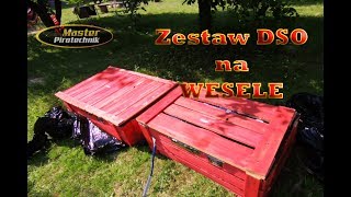 Pokaz!! Zestaw DSO URO 1 Red CRAZY Na WESELE od PiroFan