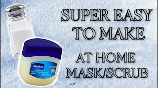 EASY quarantine DIY face mask/scrub (2 ingredients)