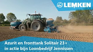 LEMKEN Azurit en fronttank Solitair 23+ in actie bij Loonbedrijf Jennissen Den Dungen