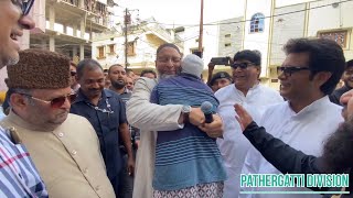 Barrister Asaduddin Owaisi sahab ne Charminar mein paidal daura kiya aur vote dalne ki appeal ki.