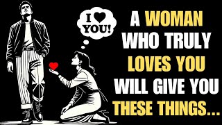 A WOMAN who truly LOVES you will give these TEN things... | Psychology facts | Stoicism