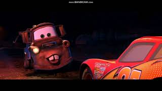 cars 1 (2006) - mater meets lightning mcqueen backwards