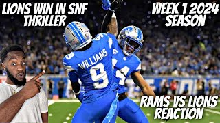 Reaction To Los Angeles Rams vs Detroit Lions Game Highlights | NFL 2024 Season