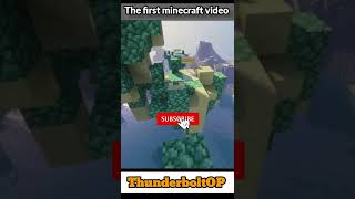 The first minecraft video | #minecraft #youtubeshorts #shorts