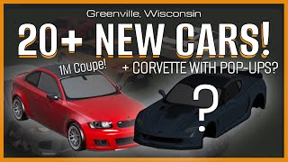 CORVETTE POP-UP, 20+ CARS, and NEW Update Information! | Greenville Roblox