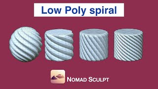 Low poly spiral | Nomad Sculpt