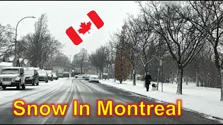 Une belle musique relaxante | Montreal Driving Tour | Snow In Montreal | Winter 2022