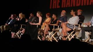 handmaid's tale FYC q and a Elisabeth Moss Alexis Bledel Yvonne Strahovski and more