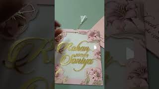 Laser Cut Wedding  Invitation Card With Floral Design | Jimit Card | 1918PNReel