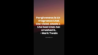 Learn to walk in forgiveness