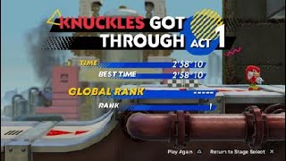 Sonic Superstars Knuckles Time Attack Press Factory Zone Act 1