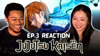 NOBARA'S ABILITIES! 🔥 | Girlfriend Reacts To *Jujutsu Kaisen* Ep 3 REACTION