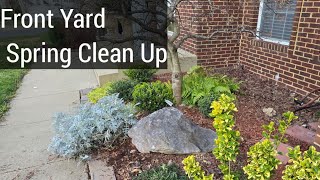 Front Yard Spring Clean Up Little by Little/ 🪴 Four Roses/ [ Zone 7B Gardening Waldorf MD.]