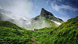 Thru Hiking The Via Alpina Green Trail Stage C8 Engelberg To Meiringen 29km Swiss Alps Switzerland