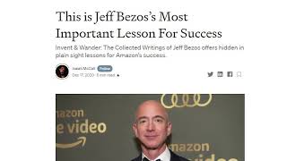 Off The Cuff Podcast 03/08/2021- Jeff Bezos' Business Philosophy