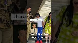 #sanjaydutt Child Haircut same as his father | #trending #viral #youtubeshorts