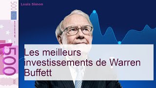 Les meilleurs investissements de Warren Buffett