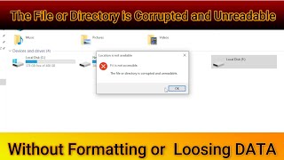 The File or Directory is Corrupted and Unreadable | Raw Hdd FIx