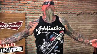 Harley Davidson Style Biker T-Shirts and Motorcycle Clothing by Addiction Brand