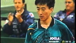 Tischtennis Bundesliga: Jörg Roßkopf vs Ding Song Mar 2000