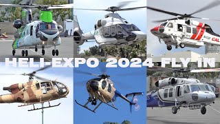 Full HAI Heli-Expo 2024 Helicopters Fly In Arrivals