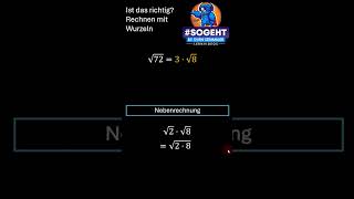 Wurzel-Quiz: Ist √72 gleich 3√8? Hier ist die Antwort!