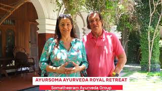 MS. JULIA & MR. CARSTEN, from Germany, sharing Ayurveda & Yoga experience at Ayursoma.