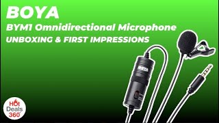 BOYA BYM1 Omnidirectional Microphone Unboxing and First Impressions | HotDeals 360