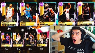 THE BEST TEAM IN NBA 2K19 MYTEAM! 6 GALAXY OPALS! 99 OVR TEAM!!