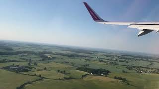 Wizz Air Airbus A321-271NX takeoff from London Luton Airport