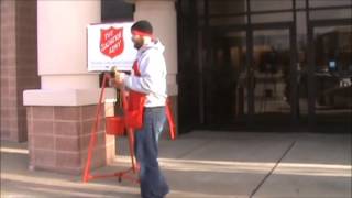 Salvation Army Bell Ringers gone mad!!!